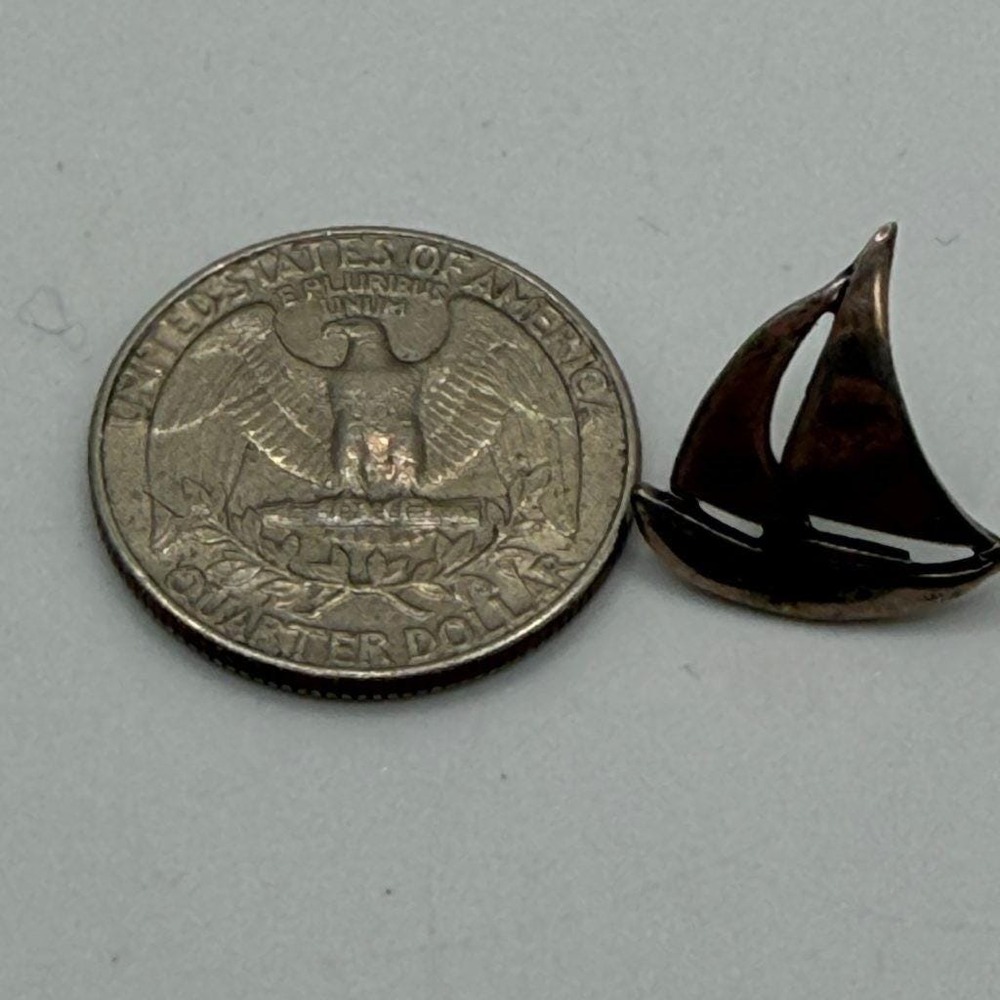 James Avery Sterling Silver Sailboat Tie Tack Pin Retired - Picture 7 of 9